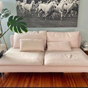 Soderhamn IKEA sofa loveseat cover samsta light pink